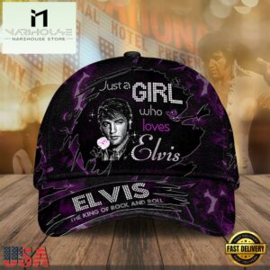 Elvis Presley Who Loves, King of Rock and Roll, Elvis Presley Classic Cap