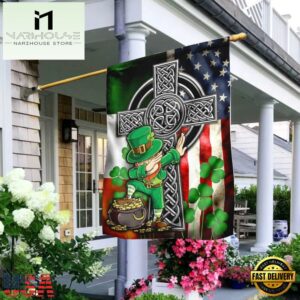 Funny Leprechaun St. Patrick's Day House And Garden Flag Decor