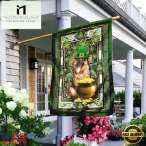German Shepherd Shamrock House And Garden Flag