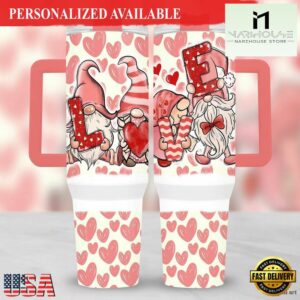 Gnomes Valentines Day 40oz Tumbler Wrap Valentine's Love 40 oz - 40oz Tumbler with Handle
