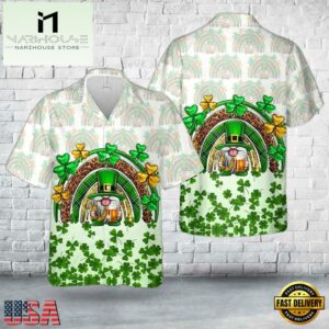 Gnomies Beer St. Patrick'S Day Hawaiian Shirt