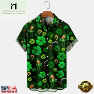 Gold Golden Irish St. Patrick'S Day 3D Hawaiian Shirt