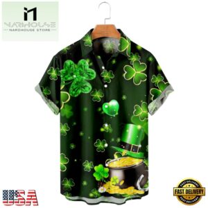 Gold Golden Irish St. Patrick'S Day 3D Hawaiian Shirt