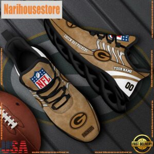 Green Bay Packers NFL Clunky Shoes For Fans Custom Name And Number