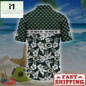 Green Bay Packers NFL Palm Leaves Hawaiian Shirt