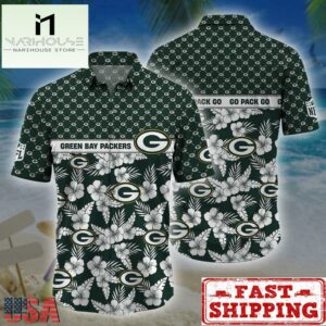 Green Bay Packers NFL Palm Leaves Hawaiian Shirt