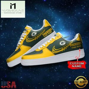 Green Bay Packers NFL Personalized Air Force Sneaker