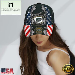 NFL Green Bay Packers Team Baseball Cap Gift For Fans , Designer Baseball Caps 6 Green Bay Packers NFL Team Baseball Cap Gift For Fans