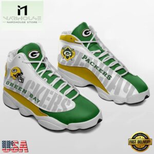 Green Bay Packers NFL Ver 2 Air Jordan 13 Sneaker - Gift For Fans