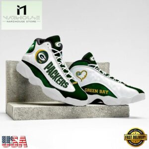 Green Bay Packers NFL Ver 4 Air Jordan 13 Sneaker - Gift For Fans
