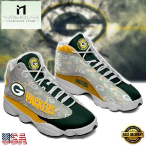 Green Bay Packers NFL Ver 5 Air Jordan 13 Sneaker - Gift For Fans