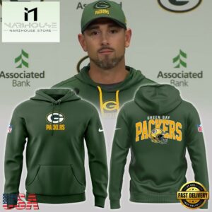 Green Bay Pakers Logo Team 2024 Green Hoodie