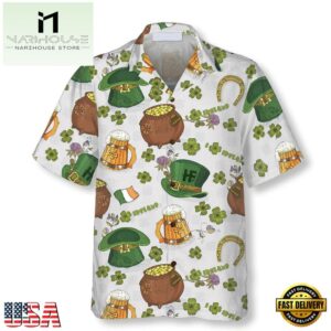 Happy Saint Patrick'S Day Ireland Proud Pattern 2 Hawaiian Shirt