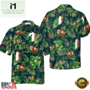 Happy Saint Patrick'S Day Irish Leprechaun Hawaiian Shirt