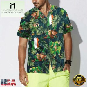 Happy Saint Patrick'S Day Irish Leprechaun Hawaiian Shirt