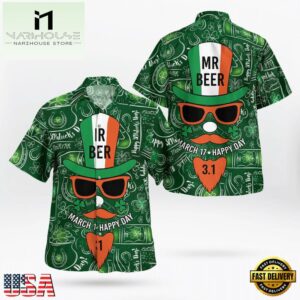 Happy St. Patrick'S Day Irish Shirt Whiskey Irish Beer Mr. Beer March 17 Happy Day Hawaii Shirt