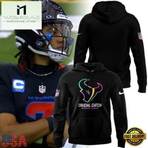 Houston Texans Crucial Catch Intercept Cancer Hoodie