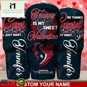 Houston Texans NFL You Are My Sweet Valentine Day Tumbler