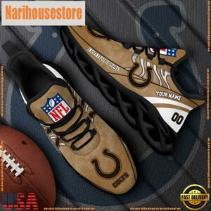 Indianapolis Colts NFL Clunky Shoes For Fans Custom Name And Number
