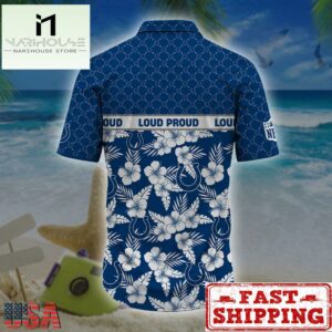 Indianapolis Colts NFL Palm Leaves Hawaiian Shirt