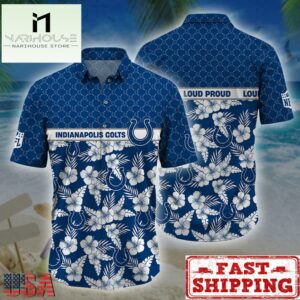 Indianapolis Colts NFL Palm Leaves Hawaiian Shirt