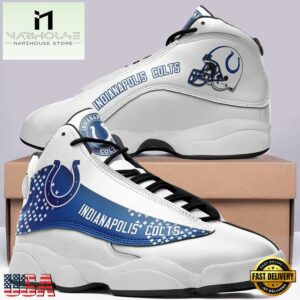 Indianapolis Colts NFL Ver 5 Air Jordan 13 Sneaker - Gift For Fans