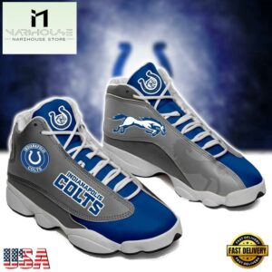 Indianapolis Colts NFL Ver 8 Air Jordan 13 Sneaker - Gift For Fans