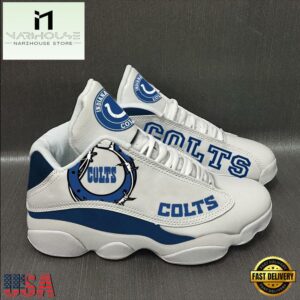 Indianapolis Colts NFL Ver 9 Air Jordan 13 Sneaker - Gift For Fans