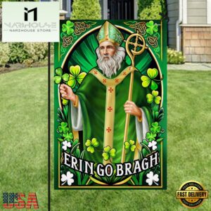 Ireland Patron Saint Erin Go Bragh St. Patrick's day House And Garden Flag