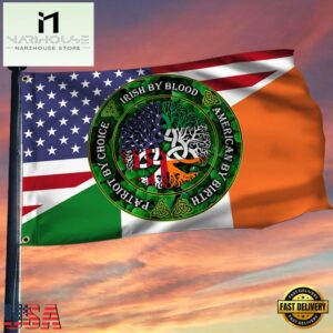 Irish American Grommet Celtic Cross Saint Patrick’s Day Q House And Garden Flag