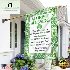 Irish Blessing St. Patrick's Day House And Garden Flag Decor