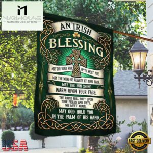 Irish Blessing St Patrick's Day House And Garden Flag