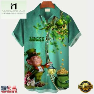 Irish Lucky St. Patrick'S Day Irish Print Mens Hawaiian Shirt