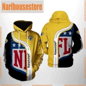 Jacksonville Jaguars NFL Team 3D Printed Hoodie Zipper Hoodie