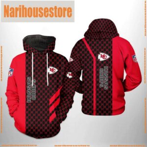Kansas City Chiefs NFL 3D Printed Hoodie Zipper Hoodie