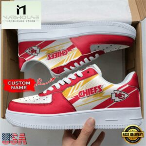 Kansas City Chiefs NFL Personalized Air Force 1 Shoes