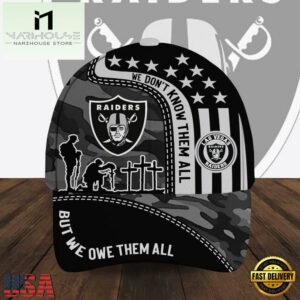 Las Vegas Raiders Memorial Day NFL Team Baseball Cap