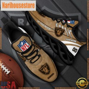 Las Vegas Raiders NFL Clunky Shoes For Fans Custom Name And Number
