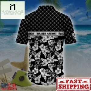 Las Vegas Raiders NFL Palm Leaves Hawaiian Shirt