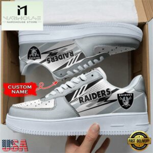 Las Vegas Raiders NFL Personalized Air Force 1 Shoes