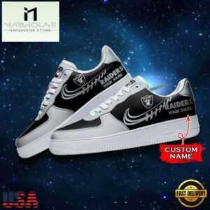 Las Vegas Raiders NFL Personalized Air Force Sneaker