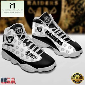 Las Vegas Raiders NFL Ver 1 Air Jordan 13 Sneaker - Gift For Fans