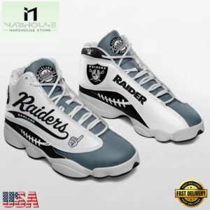 Las Vegas Raiders NFL Ver 2 Air Jordan 13 Sneaker - Gift For Fans