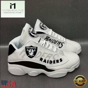 Las Vegas Raiders NFL Ver 4 Air Jordan 13 Sneaker - Gift For Fans