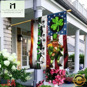 Leprechaun St Patrick's Day House And Garden Flag Decor