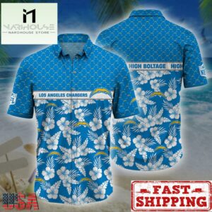 Los Angeles Chargers NFL Palm Leaves Hawaiian Shirt