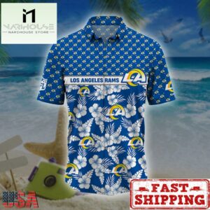 Los Angeles Rams NFL Palm Leaves Hawaiian Shirt