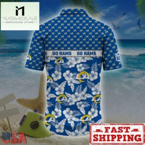 Los Angeles Rams NFL Palm Leaves Hawaiian Shirt
