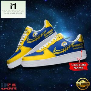 Los Angeles Rams NFL Personalized Air Force Sneaker