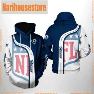 Los Angeles Rams NFL Team 3D Printed Hoodie Zipper Hoodie